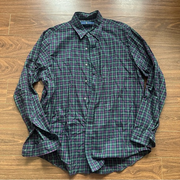 Ralph Lauren Other - Ralph Lauren Green and Purple Casual Button Down Shirt
